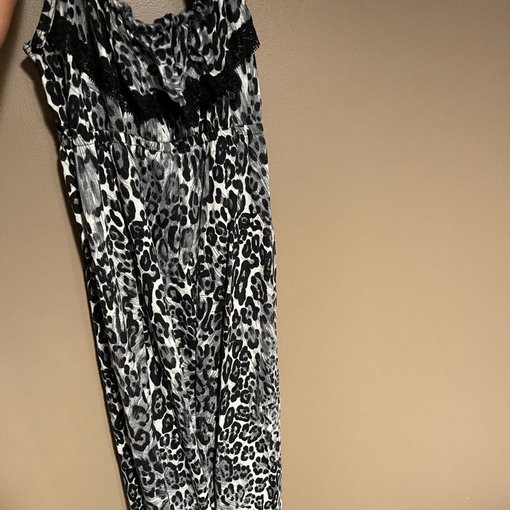 Leopard print sun/maxi dress